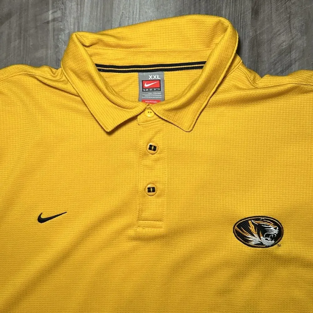 Missouri Tigers Nike Team FitDry Mesh Polo - 2XL